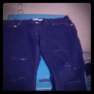 Levi skinny ripped jeans size 15